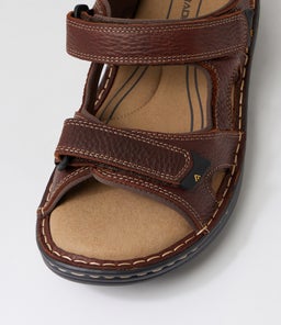 SURMON CF DARK BROWN TUMBLE LEATHER