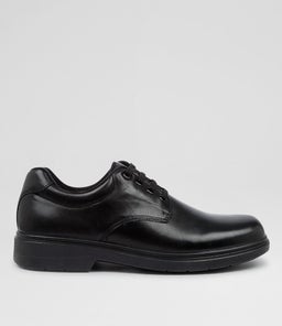 Roar Senior E Black Leather Lace Up Shoes Roar Senior E Black Leather Lace Up Shoes