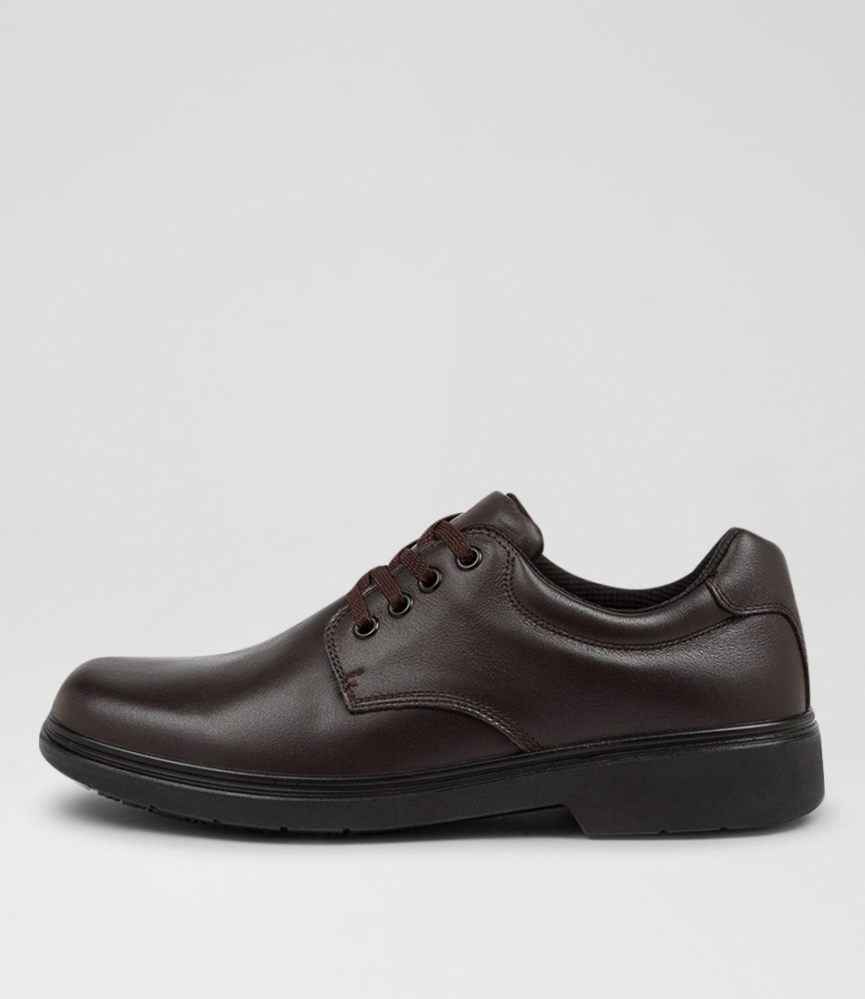 Roar Senior E Brown Leather Lace Up Shoes Roar Senior E Brown Leather Lace Up Shoes