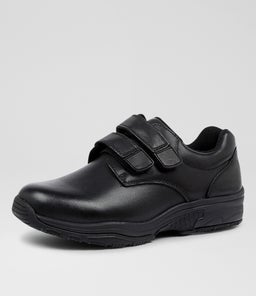 HYBRID JNR E VEL CF BLACK LEATHER