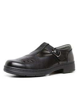 SARAHS CF BLACK LEATHER