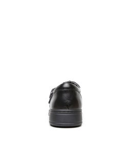SARAHS CF BLACK LEATHER