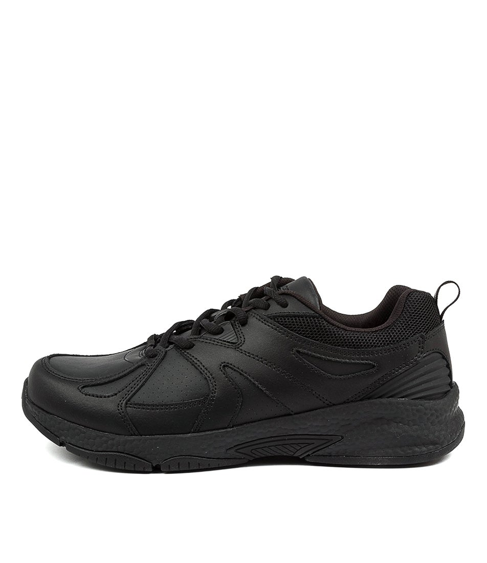 Tempo Senior Black Leather Sneakers Tempo Senior Black Leather Sneakers