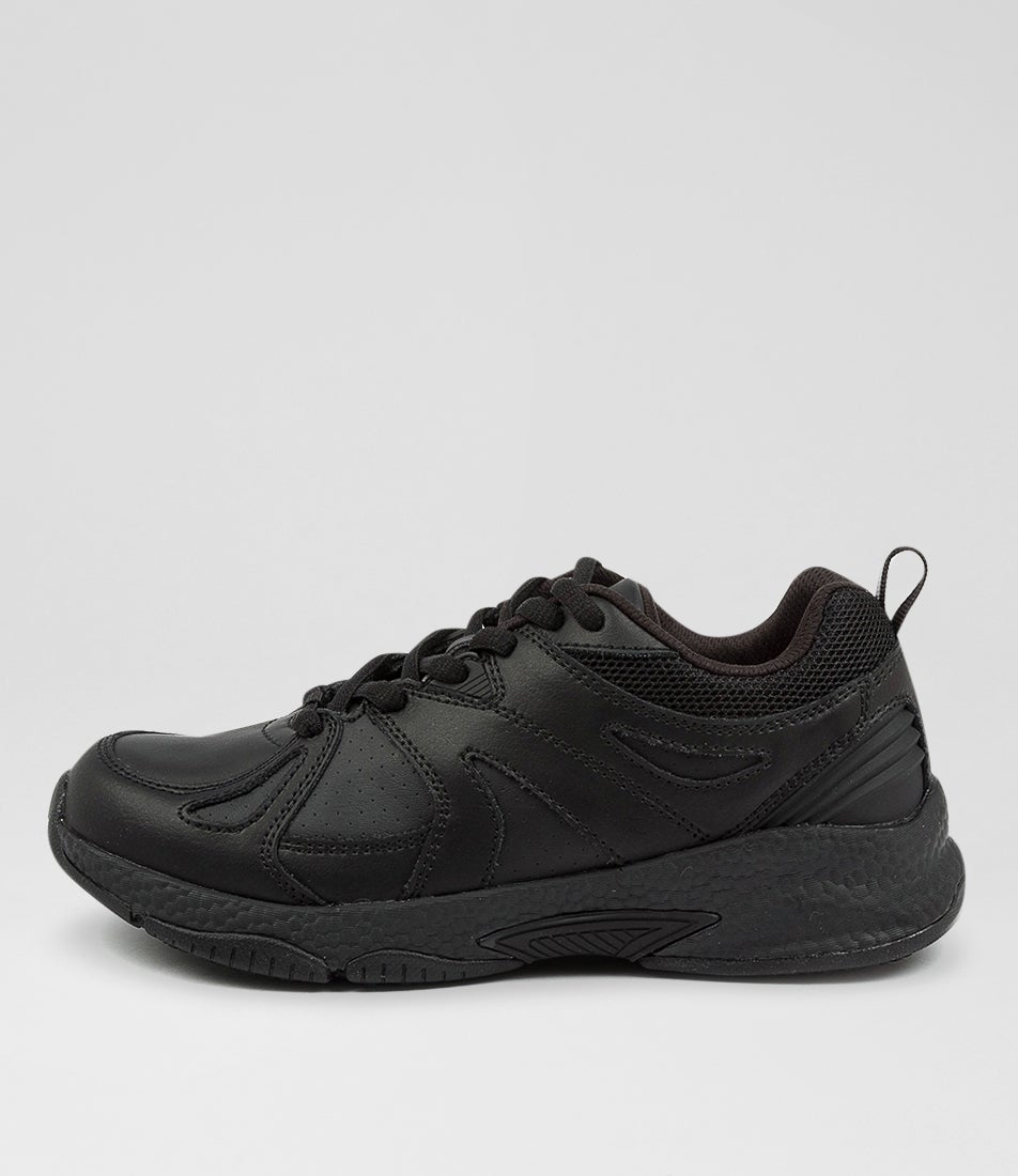 Tempo Junior Black Lace Up Sneakers Tempo Junior Black Lace Up Sneakers