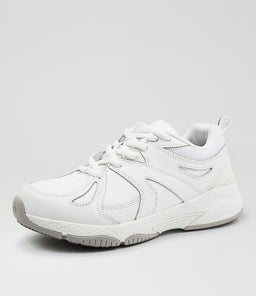 TEMPO JNR LACE CF WHITE LEATHER