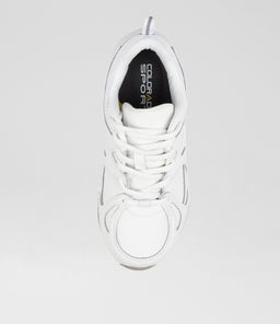 TEMPO JNR LACE CF WHITE LEATHER
