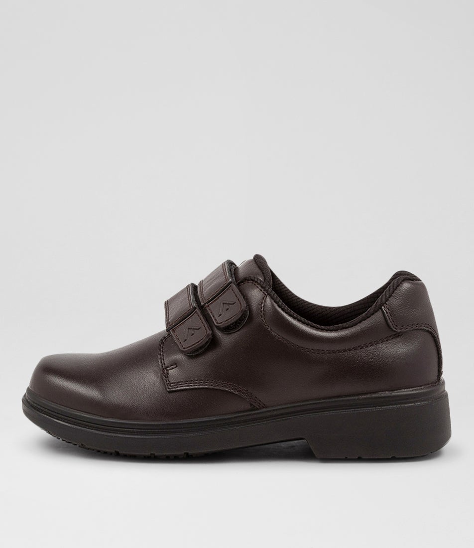 Roar Junior E Brown Leather Adjustable Shoes
