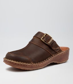 NILIYA CF DK TAN LEATHER