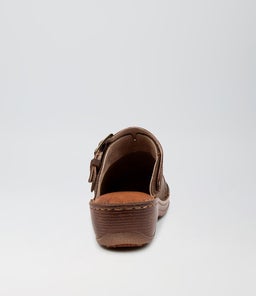 NILIYA CF DK TAN LEATHER