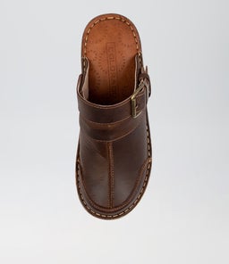 NILIYA CF DK TAN LEATHER