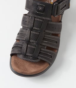 IPANEMA CF BLACK TUMBLE LEATHER