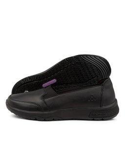 MASHINGS CF BLACK BLACK SOLE TUMBLED LEATHER
