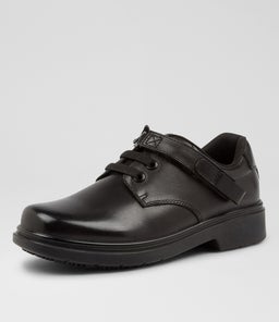 ROAR JNR E ZIP CF BLACK LEATHER