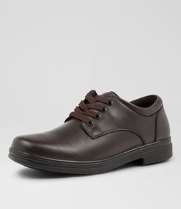 SOLACE JNR CF MATTE BROWN LEATHER