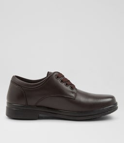 SOLACE JNR CF MATTE BROWN LEATHER