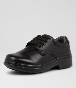 REACT2 JNR E S CF BLACK LEATHER