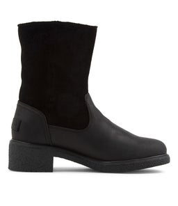 KARRS CF BLACK LEATHER SUEDE
