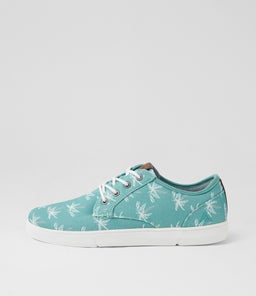 Albatross Mw Green Printed Canvas Sneakers Albatross Mw Green Printed Canvas Sneakers