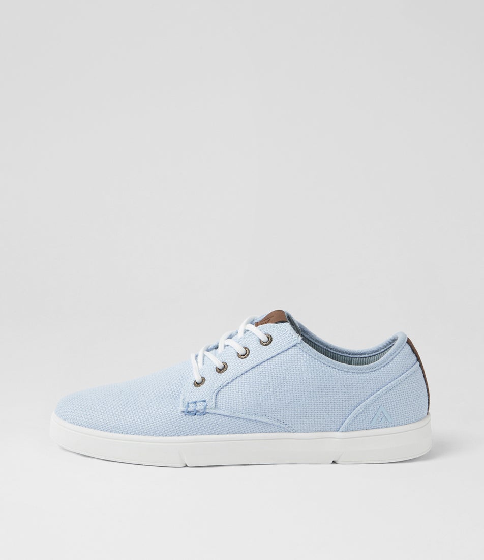 Albatross Mw Sky Blue Weave Canvas Sneakers