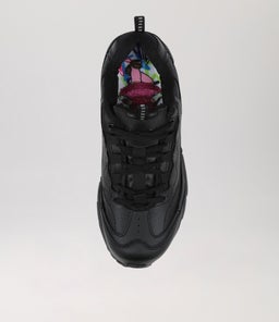 SAGE JNR E LACE LOL CF BLACK LEATHER