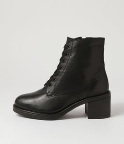 AWAX CF BLACK BLACK HEEL LEATHER