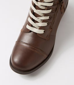 DARINGS CF BROWN LEATHER FUR