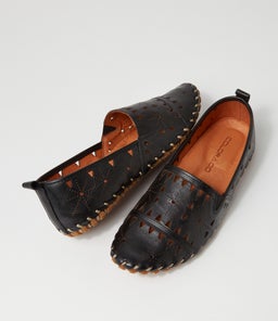 NANCING CF BLACK LEATHER