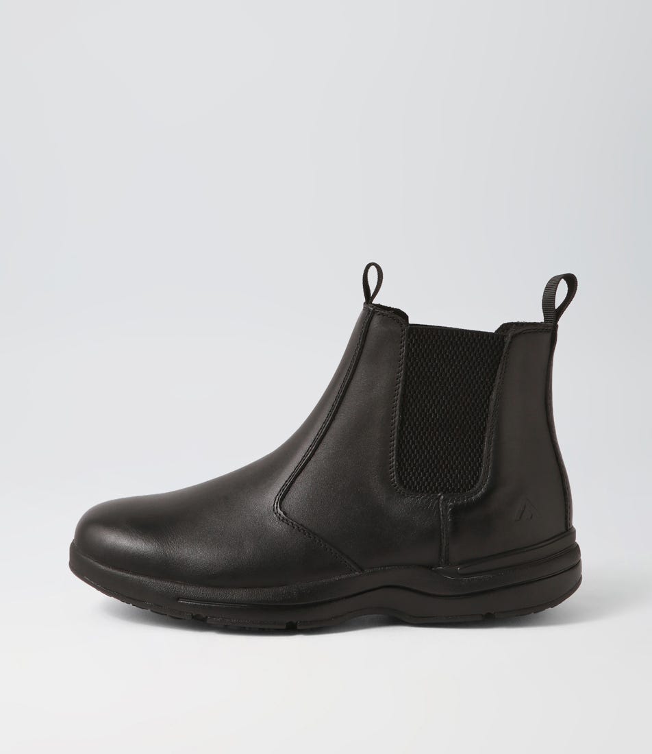 Roller Black CRAZYHORSE LEATHER Chelsea Boots