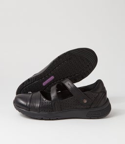 DOTTIE CF BLACK LEATHER
