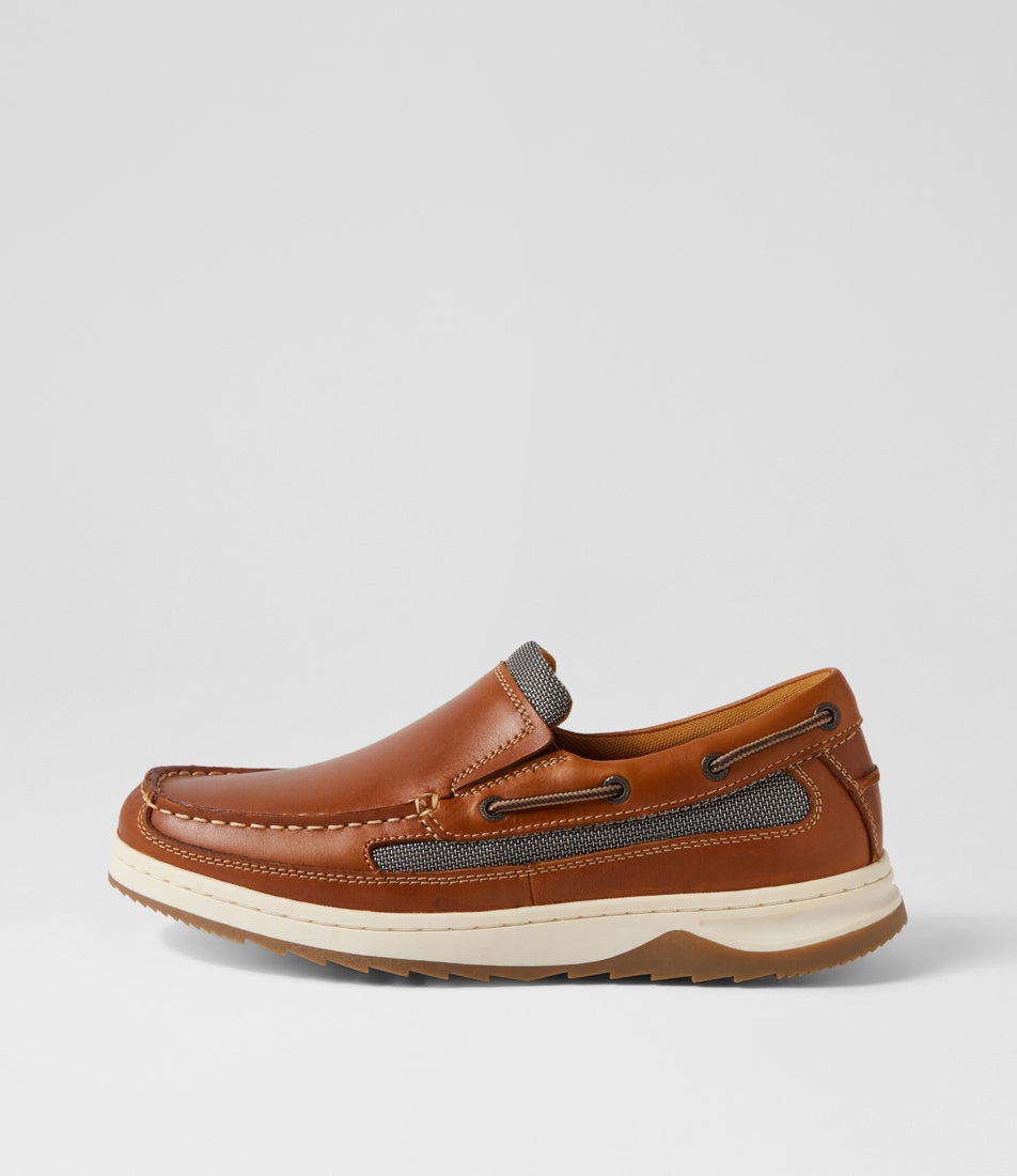 Gully Tan Pull Up Leather Flat Shoes Gully Tan Pull Up Leather Flat Shoes