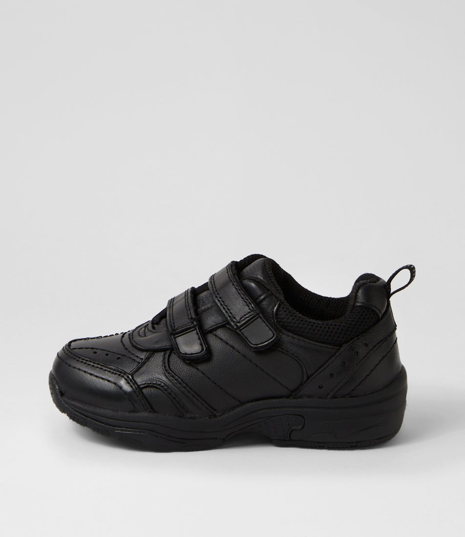 Hype Junior Adjustable D Black Leather Sneakers Hype Junior Adjustable D Black Leather Sneakers