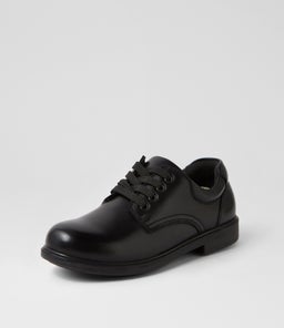 DEMO JNR LACE E CF BLACK LEATHER