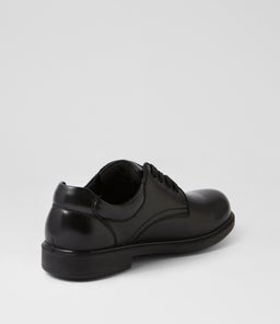 DEMO JNR LACE E CF BLACK LEATHER