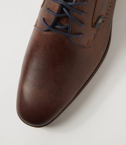 VALDE CF DARK BROWN PULL UP LEATHER