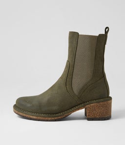 ROMANIA CF DK OLIVE SUEDE