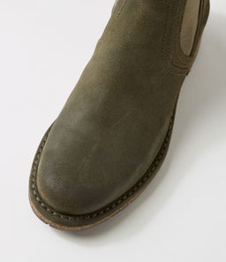 ROMANIA CF DK OLIVE SUEDE