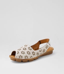 NELMA CF WHITE LEATHER