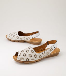 NELMA CF WHITE LEATHER