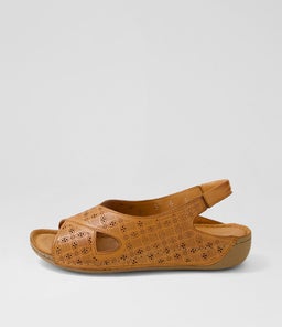 ZAINA CF TAN LEATHER