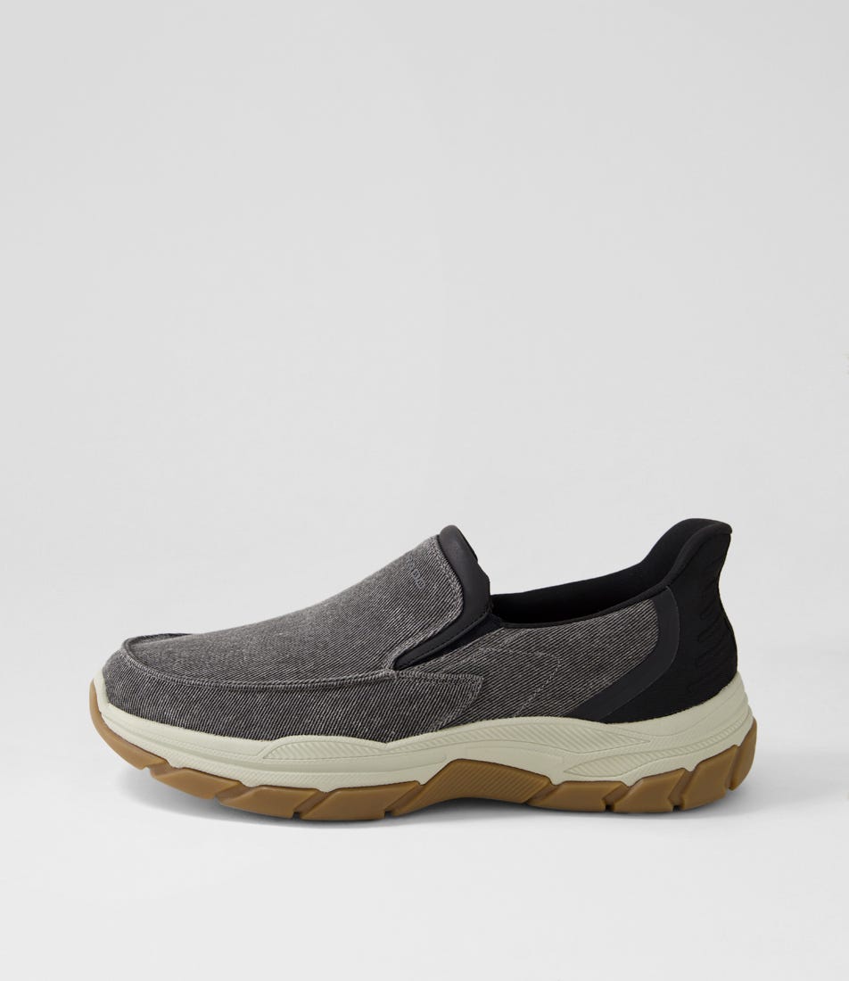 Kanza Grey Canvas Flat Shoes Kanza Grey Canvas Flat Shoes