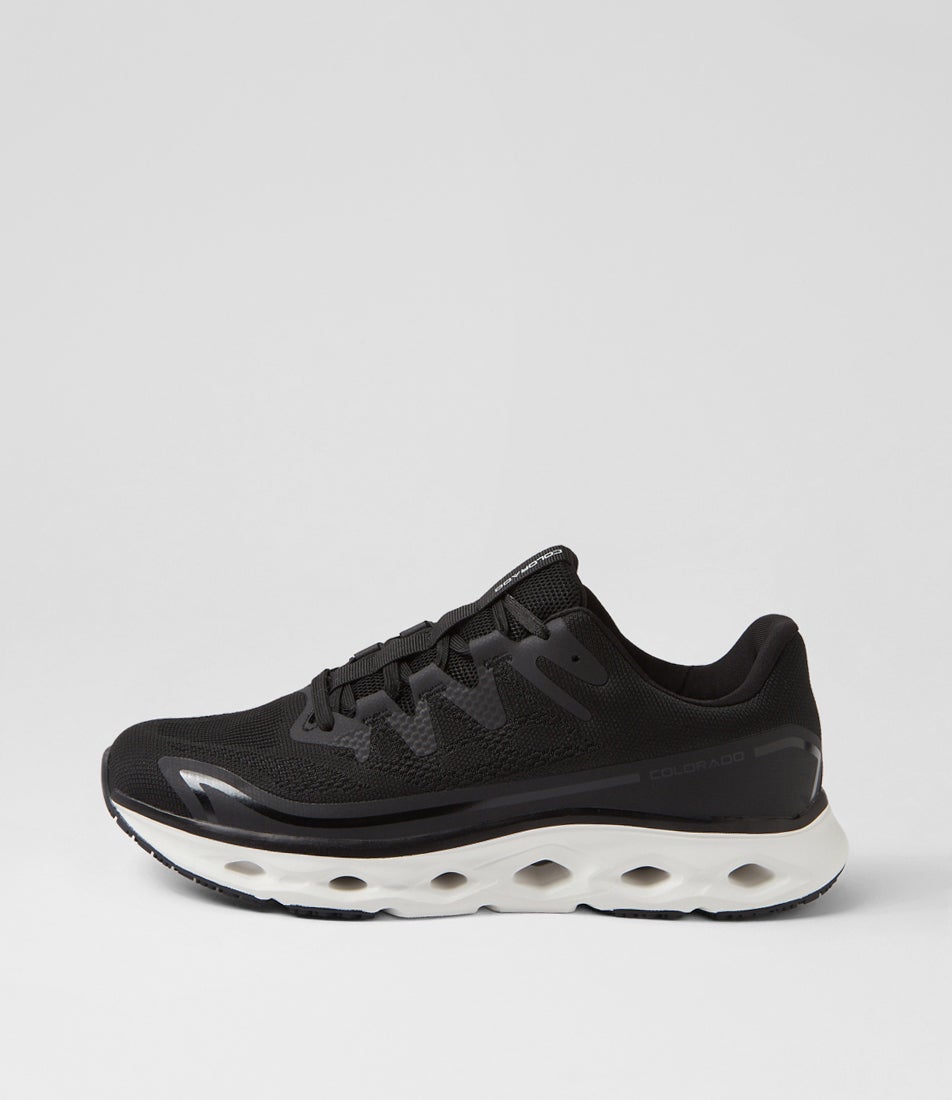 Flow Black White Mesh Sneakers