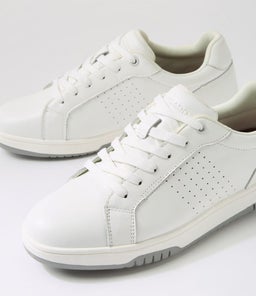 KICKERS CF WHITE LEATHER