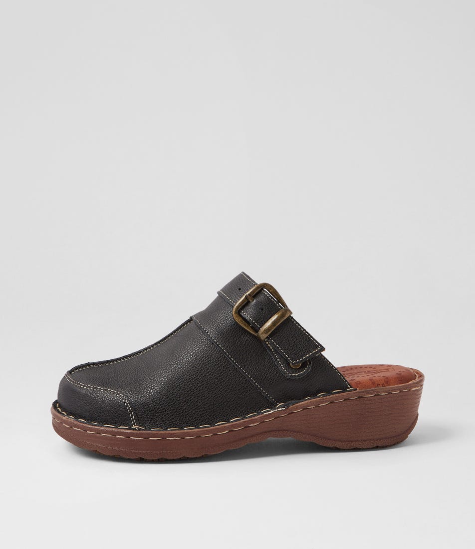 Nyla Black Leather Heels Nyla Black Leather Heels
