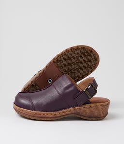 NYLA CF PLUM LEATHER