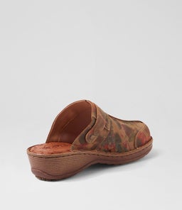 NYLA CF TAN FLORAL LEATHER