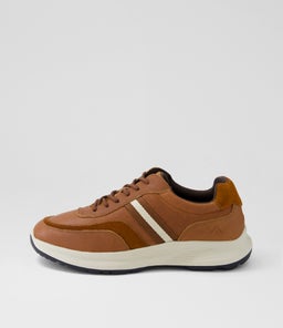 GUNSTON CF DARK TAN TUMBLE LEATHER