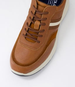 GUNSTON CF DARK TAN TUMBLE LEATHER