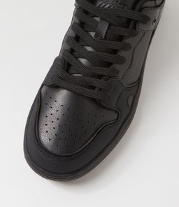 FUNK SNR LACE CF BLACK LEATHER
