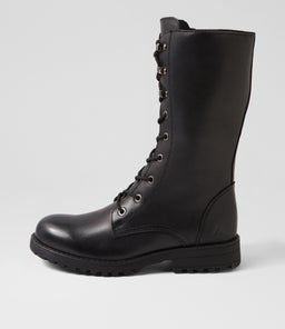 ARGYLE CF BLACK WAXY LEATHER