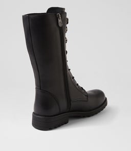 ARGYLE CF BLACK WAXY LEATHER